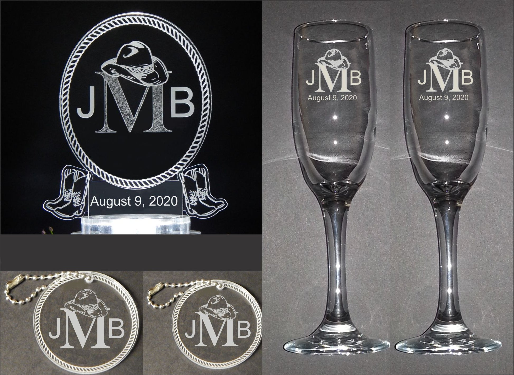 6 Key Holder Monogram - Personalisation